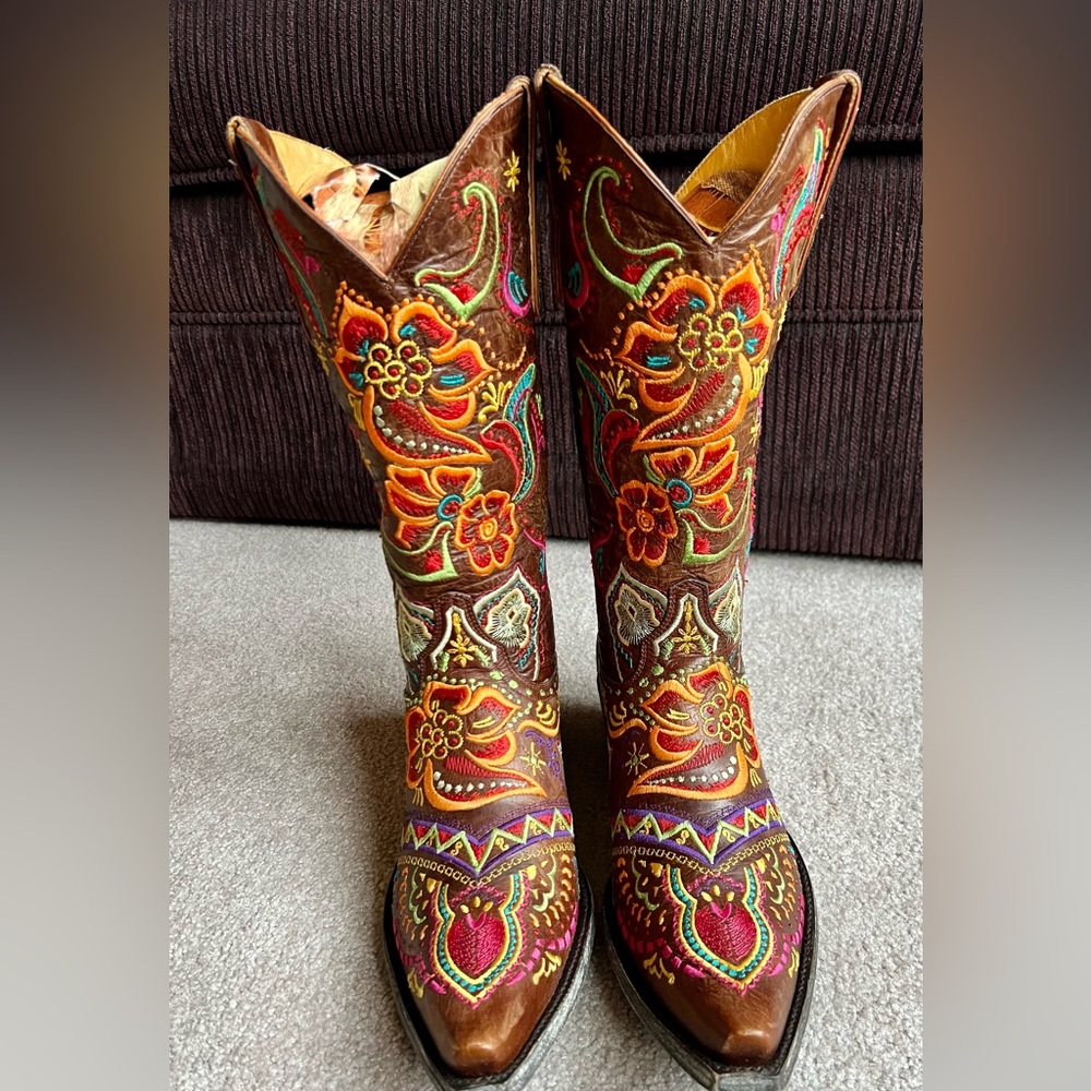 NEW Old Gringo 9.5 B Olivia Embroidered Western Cowboy Boots - Picture 10 of 10